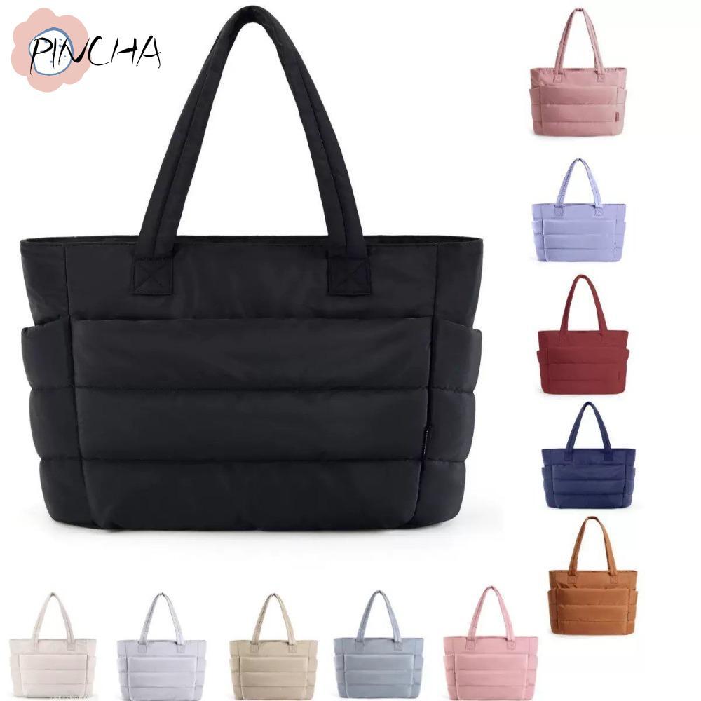 PINCHA Tote Bag กระเป๋าถือสำหรับผู้หญิง ขนาดใหญ่ มีหลากหลาย карман дляการใช้งานทั่วไป เช่น การเดินทางและการทำงาน
