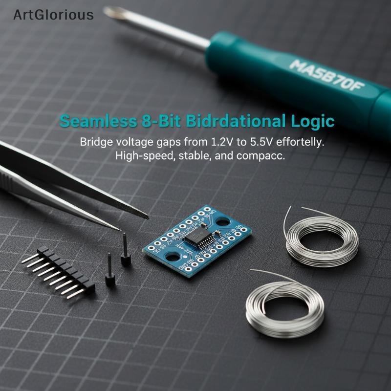 Art 8 Channel Logic Level Converter Board Bidirectional Interconverter โมดูลการแปลงสัญญาณง่ายสําหรับ