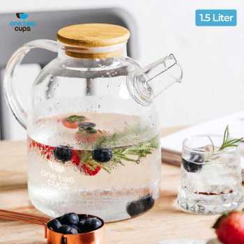 TD-AI02 เหยือกชากาน้ําชาแก้วหนึ่งถ้วยทนความร้อน Borosilicate 1.1L - TP-760