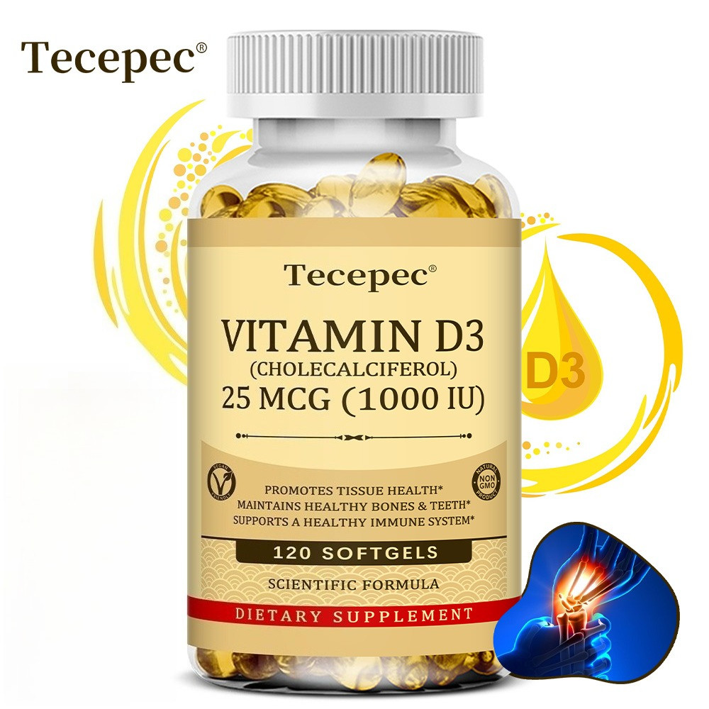 อาหารเสริมวิตามินดี Tecepec - รองรับสุขภาพอารมณ์ ส่งเสริมสุขภาพหัวใจ ดูดซึมแคลเซียม เสริมภูมิต้านทาน