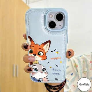 เคสโพรงใหญ่ ลับคู่นิคจูดี้ สัตว์น่ารัก สไตล์ฮิต สำหรับIPhone 17 15 16 13 11 AIR XR 12 14 Pro Max 7 16 14 15 8 Plus X SE