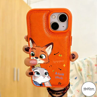 เคสโพรงใหญ่ ลับคู่นิคจูดี้ สัตว์น่ารัก สไตล์ฮิต สำหรับIPhone 17 15 16 13 11 AIR XR 12 14 Pro Max 7 16 14 15 8 Plus X SE
