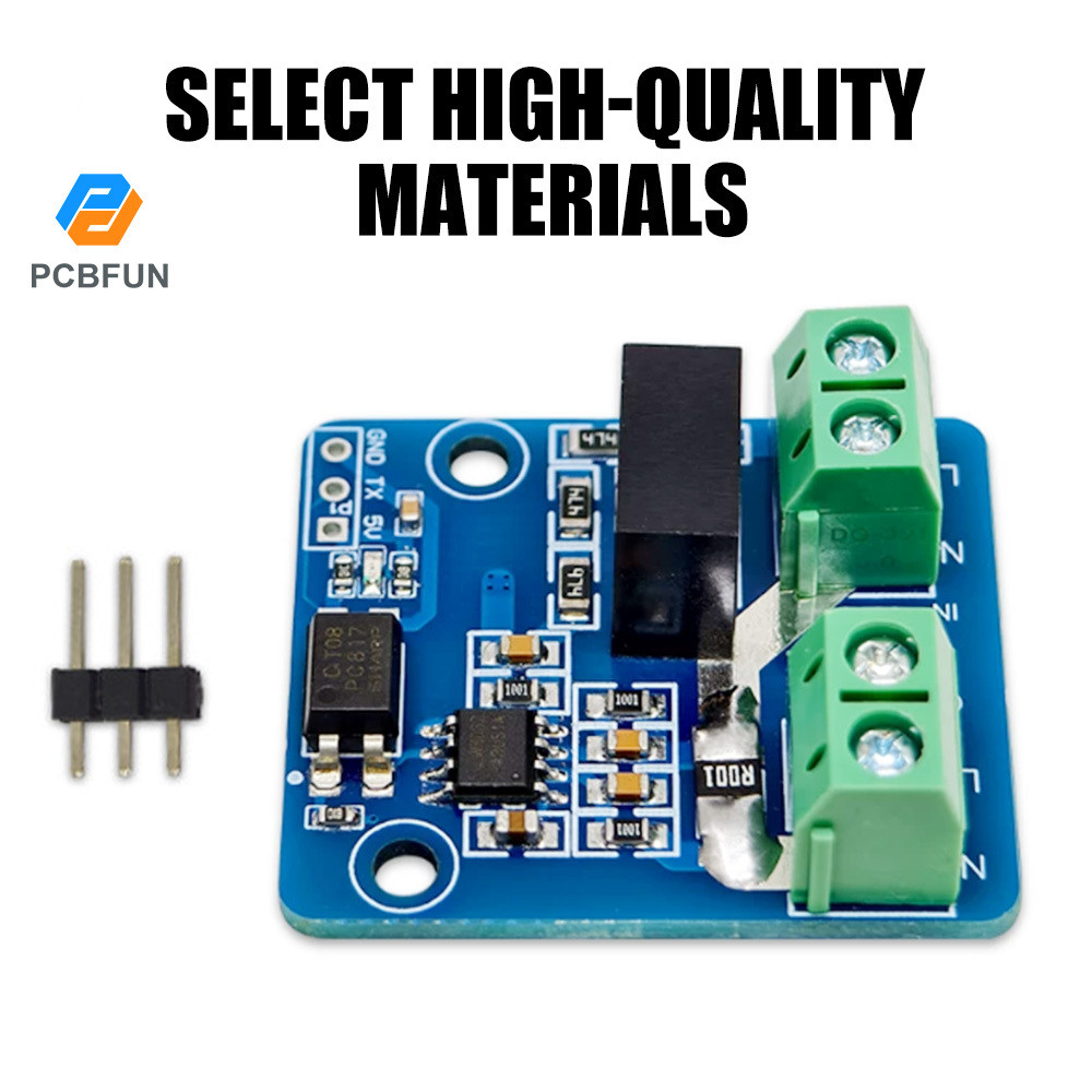 Pcbfun HLW8032 AC แรงดันไฟฟ้าและปัจจุบันโมดูลเอาต์พุตพอร์ตอนุกรม UART โมดูลการสื่อสาร