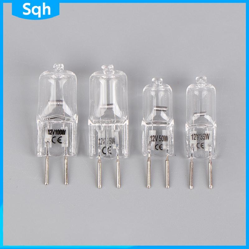 Bri G6.35 หลอดไฟ 12V 20W/35W/50W/70W/100W สําหรับโคมไฟอโรมาเครื่องกล้องจุลทรรศน์ ywr