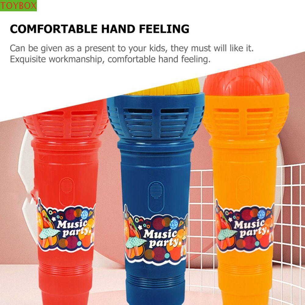 TOYBOX Echo ไมโครโฟน, ปลอมจําลอง Plaything Retro Mic Voice Changer ของเล่น, ไมโครโฟนเด็กไมโครโฟนจําล