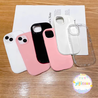 เคสสำหรับไอโฟน17pro 13 11 16promax กรณีมือถือขอบกลมไม่มีรูปแบบ เรียบง่าย case for iPhone 15 14 12 ProMax XS XR 6/7/8Plus