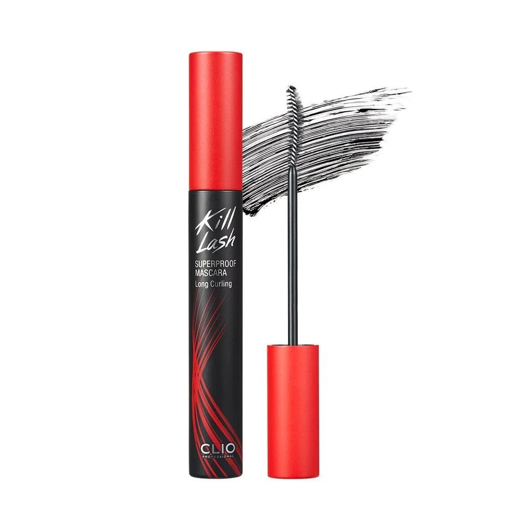 CLIO KILL LASH SUPERPROOF MASCARA 01 LONG CURLING BLACK 7g / Net Wt.0.24 Oz.