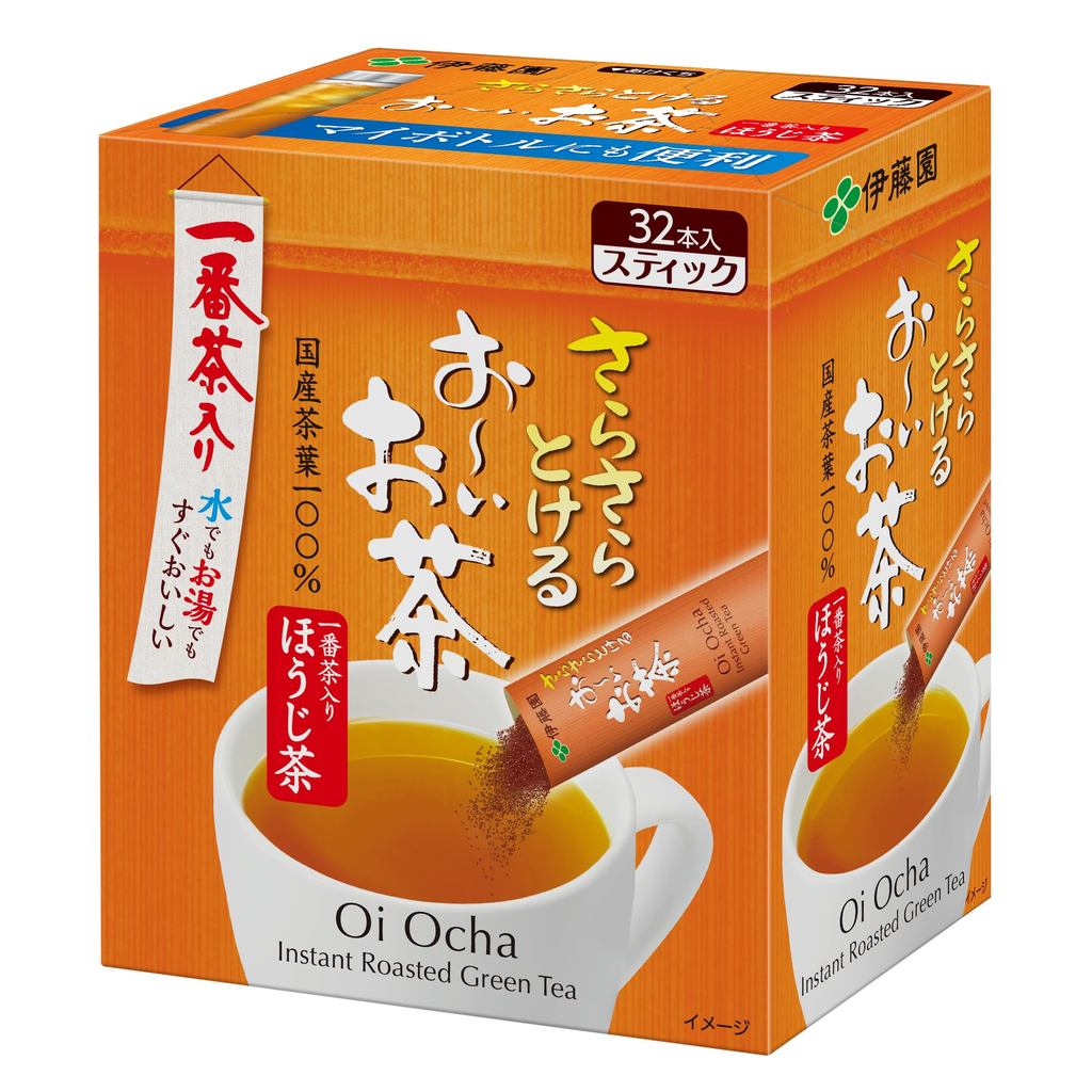 ITO EN Oi Ocha Hojicha Powder Sticks & Resealable PouchㅤDirect From Japan
