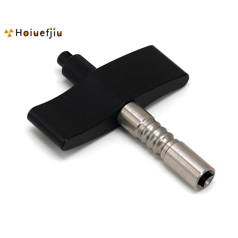 HouefjiuDrum Tuner Drum Key Tuner อุปกรณ์เสริมสําหรับเครื่องดนตรีจูนเนอร์สีดํา