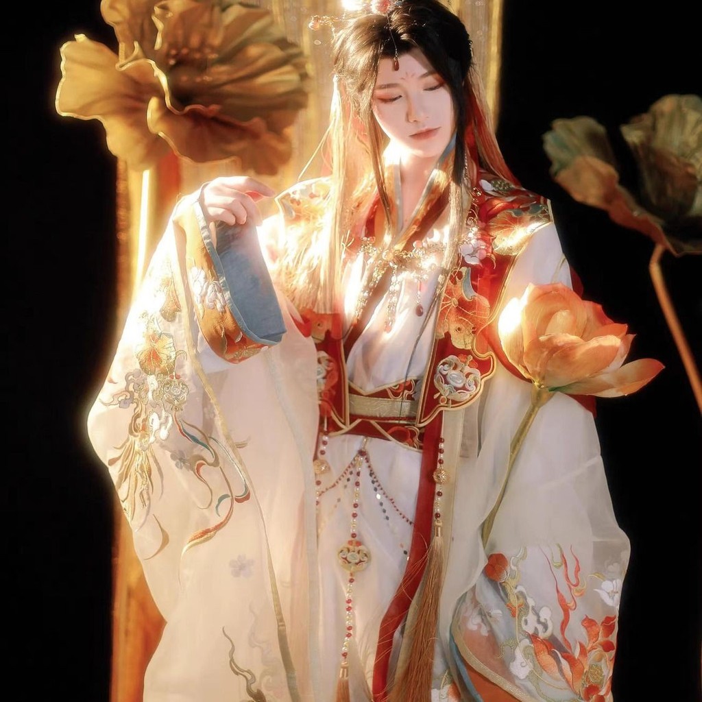 ชุดHanfu Ming Made แบบฉบับเจ้าชายYueshen Wei Jinchun Xie Lian พร้อมลายเส้นCollarcross คุณภาพเยี่ยม Y25121816