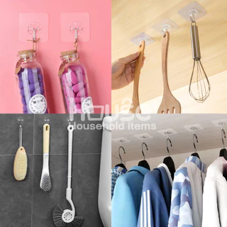 ตะขอติดผนัง(รุ่นใหม่กาว2ชั้น)ของแท้100% ไม่ต้องเจาะผนัง ตะขอแขวนติดผนัง ที่แขวนของ ตะขอแปะผนัง ไม้แขวนผ้า