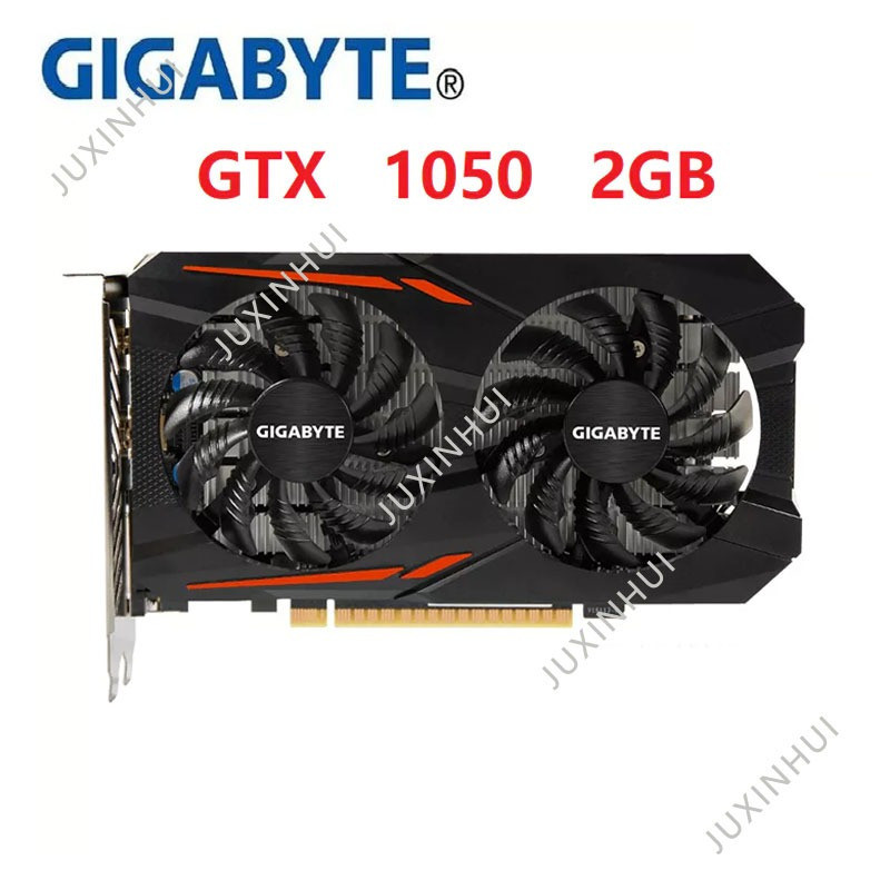 ใช้กราฟิกการ์ด GIGABYTE GTX 1050 2G OCV1 2GB 128Bit GDDR5 GTX 1050 วิดีโอ Car.ds สําหรับ nVIDIA VGA 