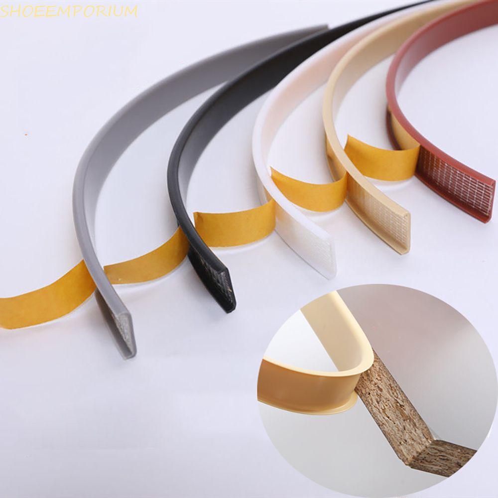 SHOEEMPORIUM Edge Banding Strip Fixation 5 M สําหรับเฟอร์นิเจอร์โต๊ะ Edge Guard Protector Self กาวตกแต่งบ้าน