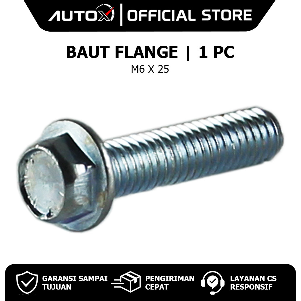 1 PC Universal Flange Bolt Bolt Fleng Pleng Cap M6x25 Key 8 6x25 6 x 25 M6 M K8 AUTO X