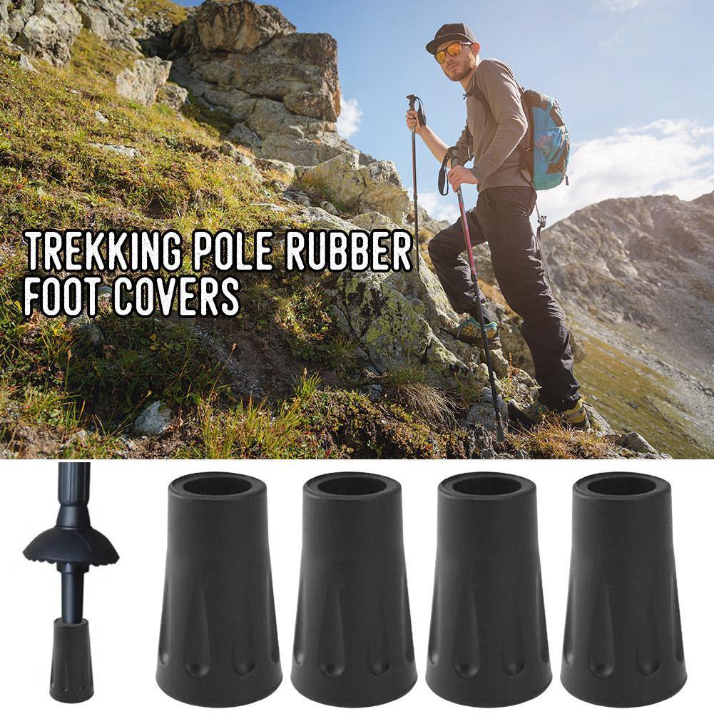 Trekking Pole Tips Accessories Set Outdoor Trekking Head Non-slip Feet Rubber Universal Q3g0