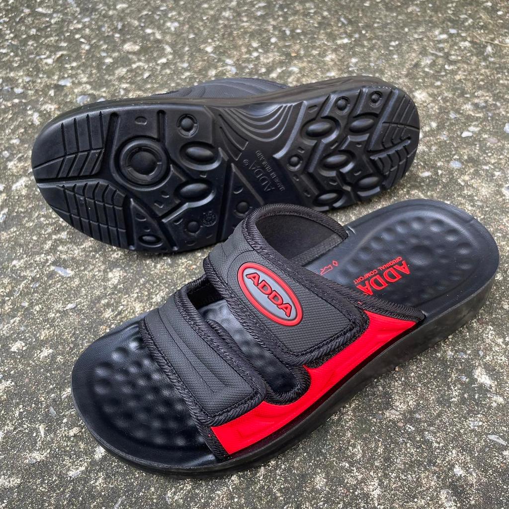 ADDA 7MA03 รองเท้าแตะแบบสวม สายคาด 2 สายแบบติดเทปกาวกำลังเป็นที่นิยม นุ่มสบาย น้ำหนักเบา Size:39-45 - รูปที่ 5