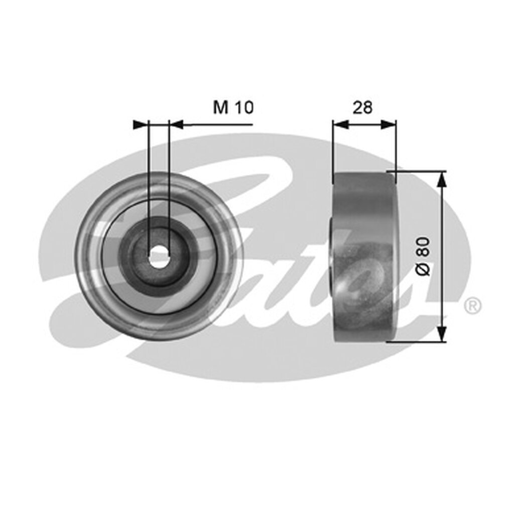 ลูกรอกสายพานหน้าเครื่อง 80MM TRITON COM 2.5 DI-D 16V. PAJERO SPORT 2.5 4D56 4D56U 4D56-T 2.5