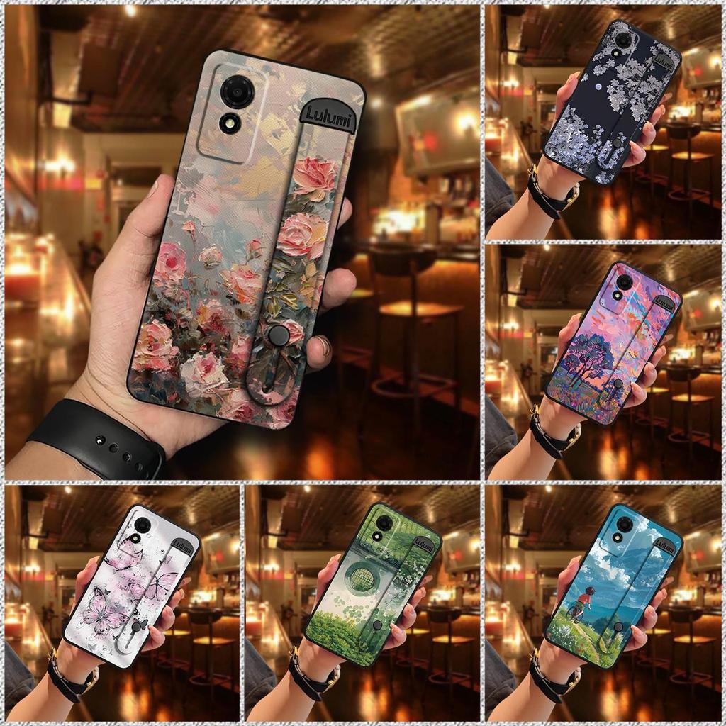 ทนทาน เคสโทรศัพท์กันน้ําสําหรับ TCL 501/T433D ป้องกัน Dirt-proof ฝาหลังกรณีมือถือ Kickstand Sleeve ผ