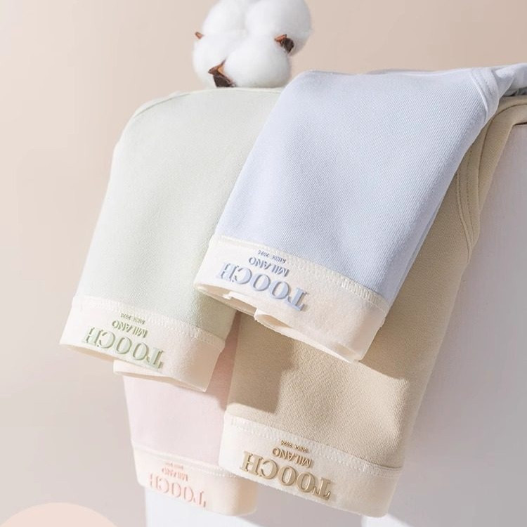 ชุดชั้นในสตรีผ้าฝ้ายแท้ 100% ต้านเชื้อแบคทีเรีย ระดับ 7A ดีไซน์สีครีมแบบตัดกัน รุ่นใหม่ปี 2026 เอวกลาง ระบายอากาศได้ดี - รูปที่ 2