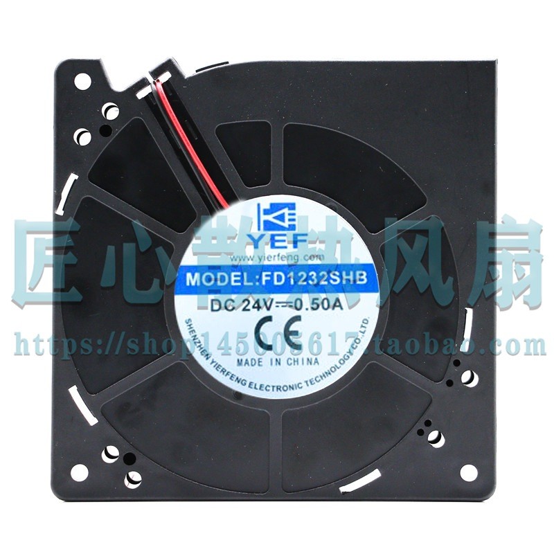 [พัดลมระบายความร้อน] สต็อกพร้อมใหม่เอี่ยม YEF FD1232SHB DC24V 1.0A พัดลมระบายความร้อนแบบเทอร์โบ DC12