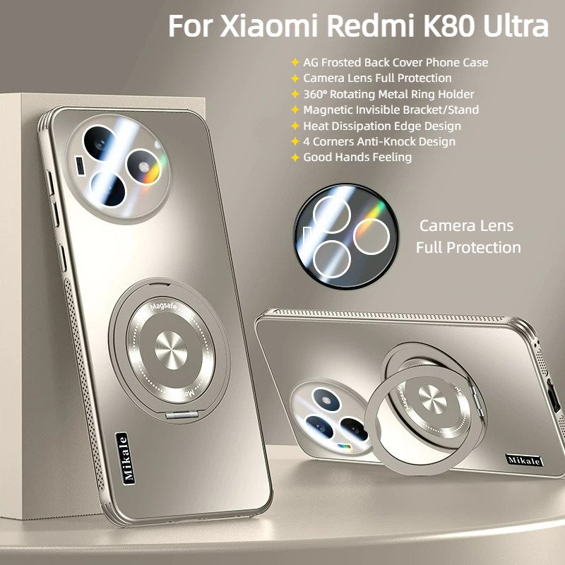 สําหรับ Xiaomi Redmi K80 Ultra K80 Pro K80 K70Ultra K70Pro K70 K90 Pro Max Case 360° หมุนวงเล็บที่มอ