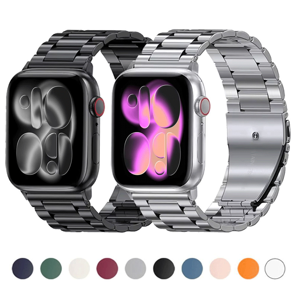 Stainless Steel Strap For Apple Watch Band 46mm Ultra 3 49mm 41 42mm 40mm 44mm Metal Strap For Iwatc