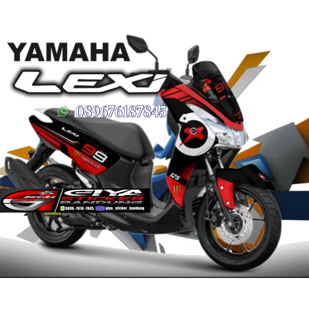 YAMAHA LEXI 125 DECAL STICKER ELEGANT COSTUME VARIATION SIMPLE LEXI 125
