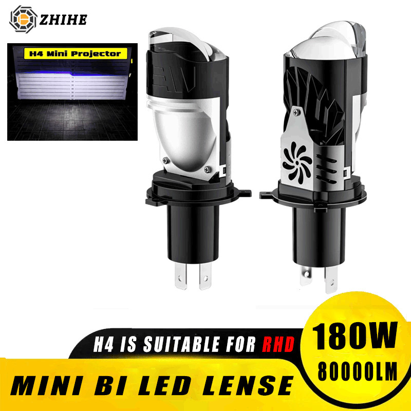2PCS H4 เลนส์หลอดไฟ LED H4 Led Canbus รถ H4 LED ไฟหน้า H4 Mini โปรเจคเตอร์ LED สําหรับไฟหน้ารถจักรยา