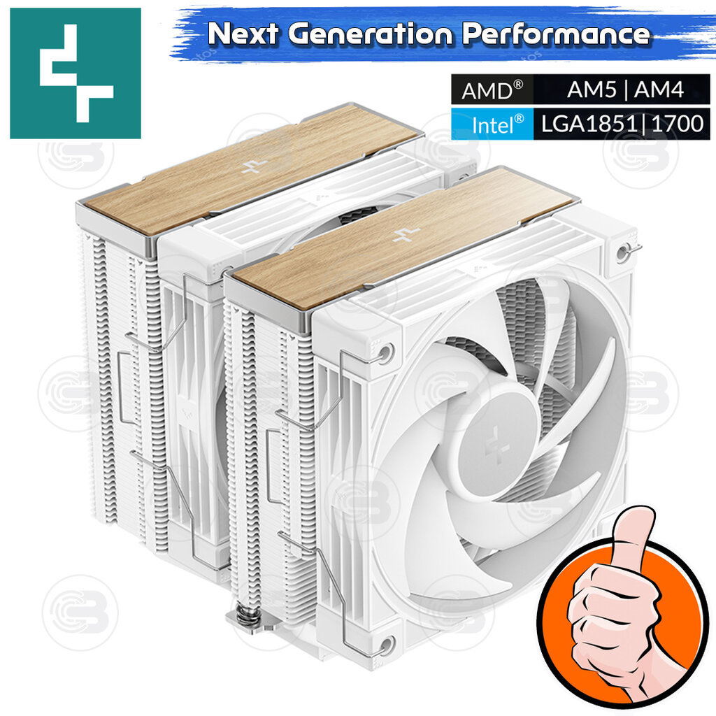 [CoolBlasterThai] DeepCool AK620 G2 WH Dual Tower CPU Cooler (LGA1851/AM5 Ready)