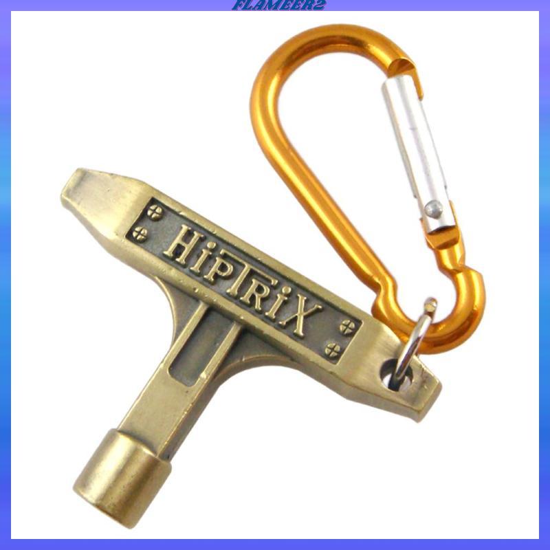 [Flameer2] Alloy Drum Set Tuning Key w/ Key Chain Tuner Drum Kit Tool ประแจสําหรับ Drumer
