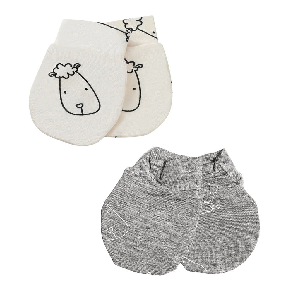 Mittens Sweet Dreams Baa Baa Yellow + Sweet Dreams Baa Baa Grey Set - 2 คู่