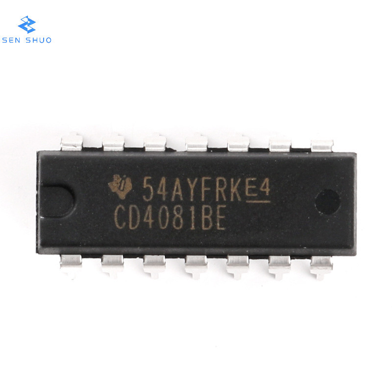 ของแท้ 100% In-Line CD4081BE DIP-14 Logic Chip Four 2 Input End and Door