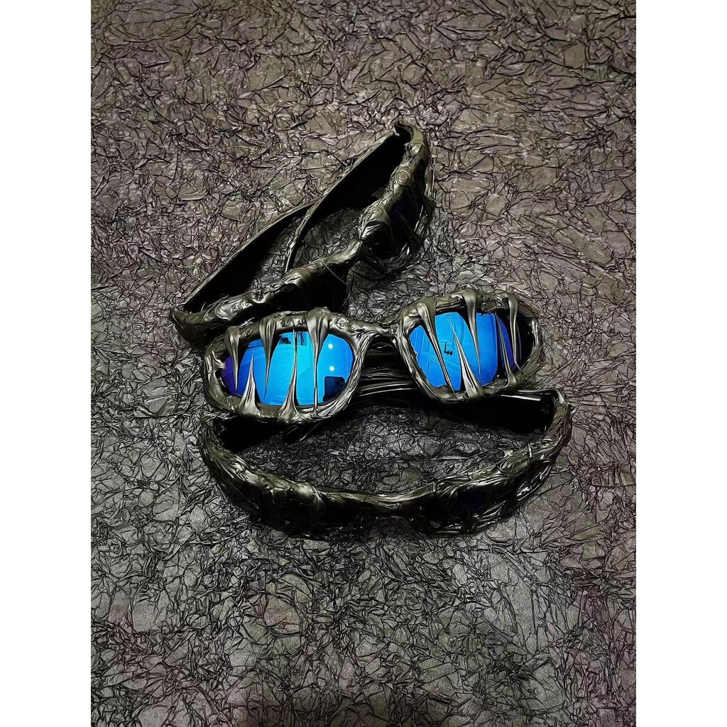 Pi0neeR Avant-Garde แว่นกันแดดPure Handmade Epoxy สไตล์อเมริกา ทำมือแบบกำหนดเอง [คลังสินค้าพร้อม]