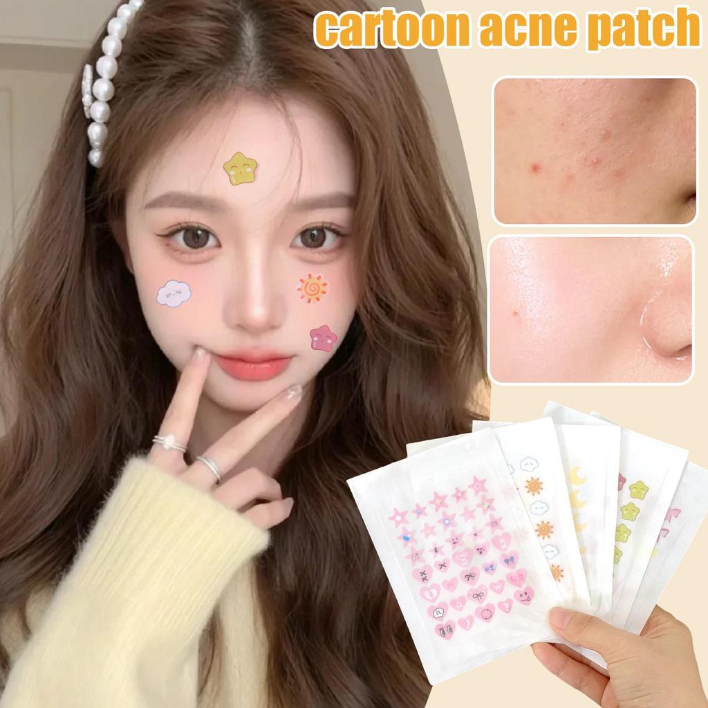 Cartoon Stars Bowknot Shaped Acne Treatment Patch Beauty - ปิดผนึกอิสระ Hygienic Safe Invisible Pimp