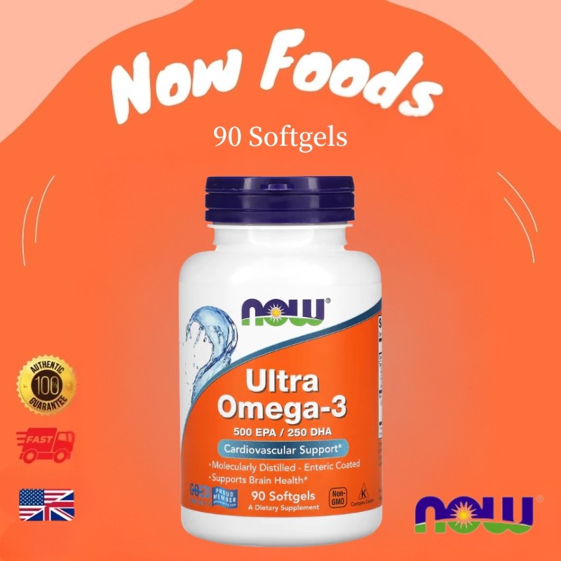 [พร้อมจัดส่ง] Ultra Omega 3 โอเมก้า 3 น้ำมันปลา มีกรดไขมันดี เหมาะกับผู้ที่ใส่ใจสุขภาพ 500EPA/250DHA