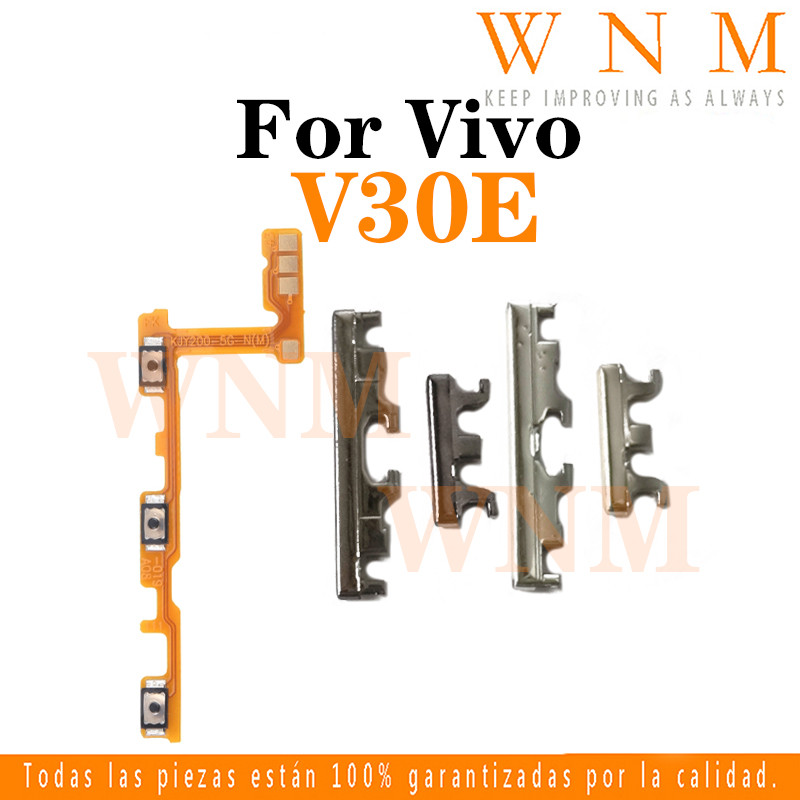 สําหรับ Vivo V30E ปุ่มเปิดปิดปุ่มสวิทช์ด้านข้าง Key Volume Up Down Flex สายโทรศัพท์มือถือ Part