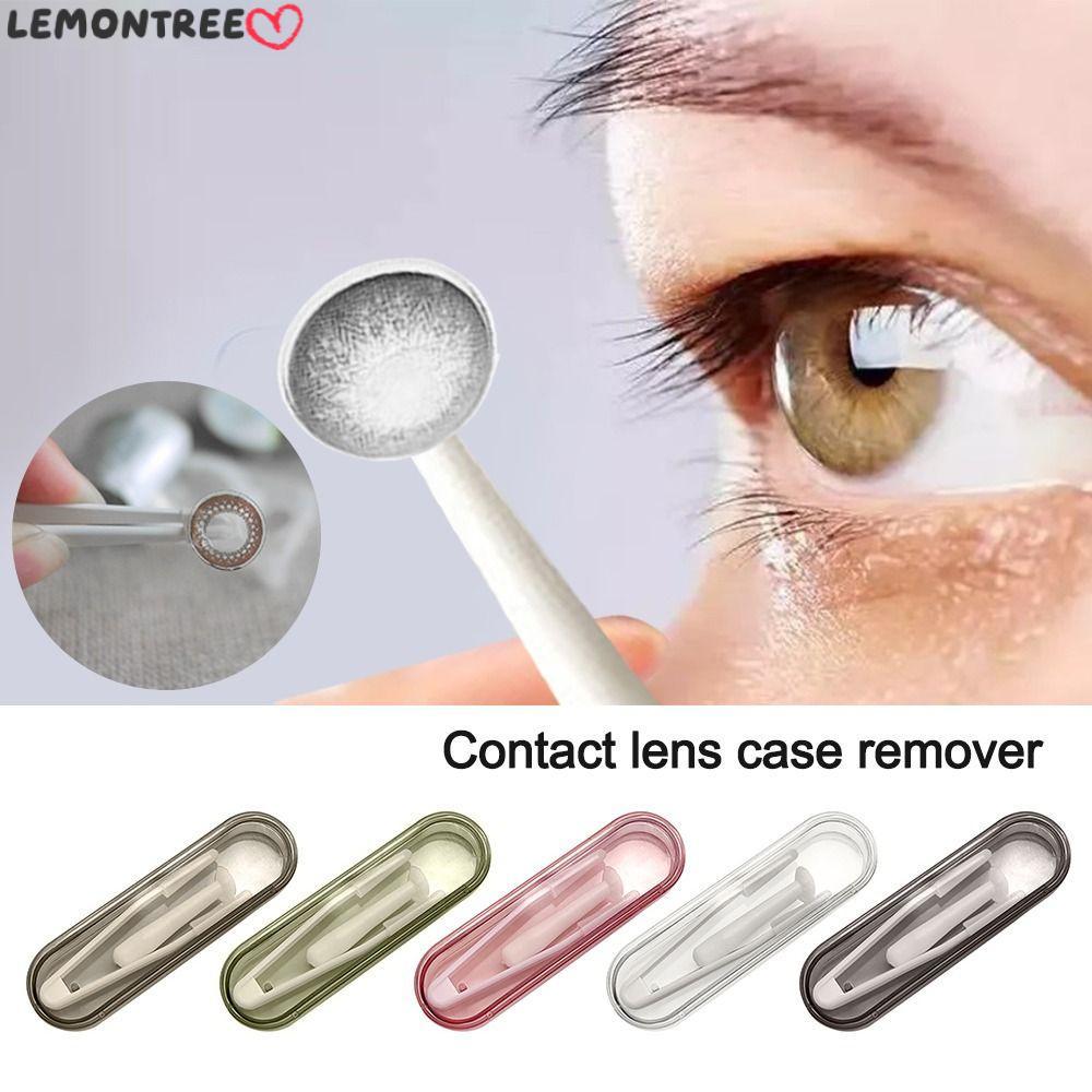 LEMON_TREE น้ำยาล้างคอนแทคเลนส์พร้อมทัพพีดูดและกระเป๋าเดินทางสำหรับคนใส่คอนแทคเลนส์