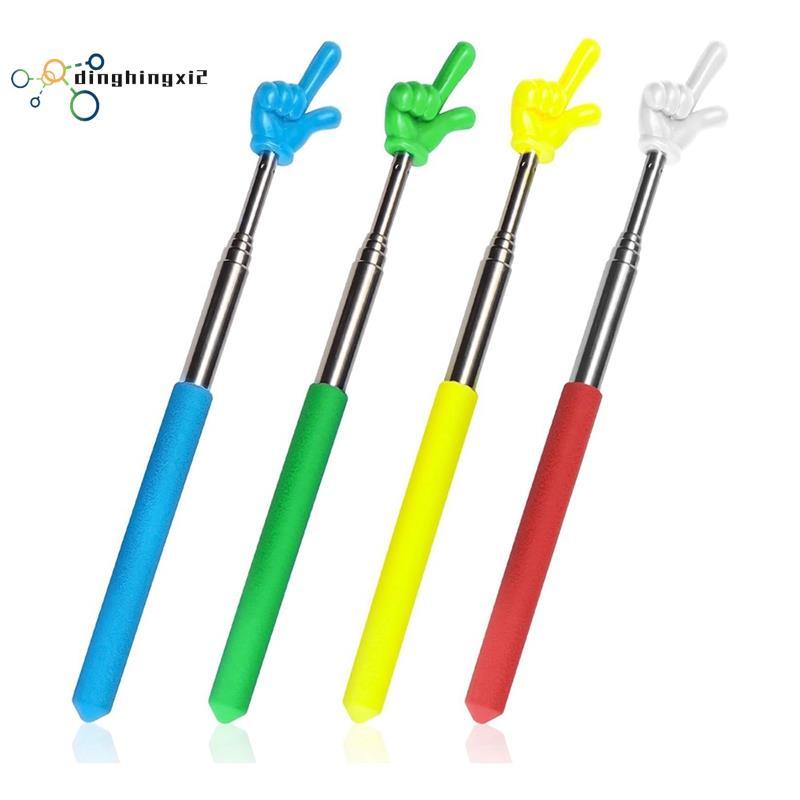 4 ชิ้นครู Pointer Stick Telescoping Hand Pointer Retractable Pointer Finger Reading Aid สําหรับ Pres