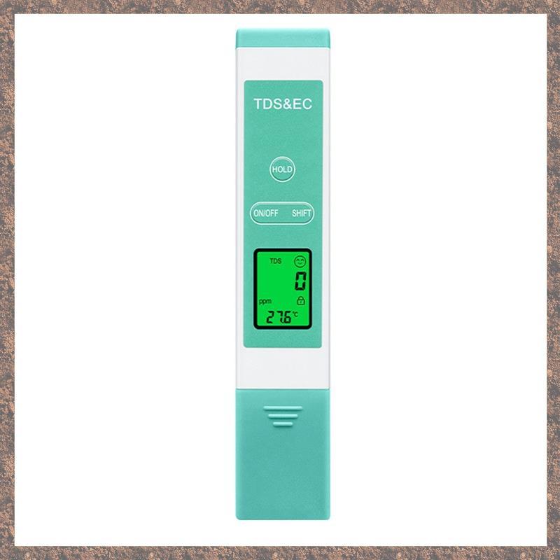 [CVOD] สมาร์ทแบ็คไลท์,อุณหภูมิ EC/TDS Test Pen Digital TDS Meter เครื่องทดสอบคุณภาพน้ําสําหรับใช้ในบ