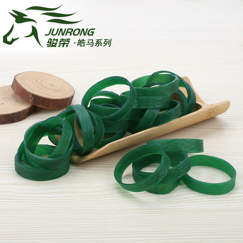 Junrong ยาง-Haoma Series ยางรัดสีเขียวยางรัดยืดหยุ่นสูงทนทานกว้างขึ้นซองหนังแหวนยาง g38 * 8