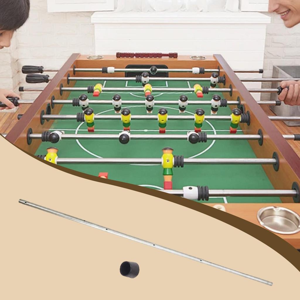 [txejgi] Foosball Table Rod with End Cap Sports Table Accessories 10mmx61.5cm