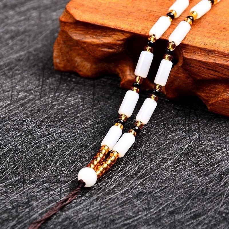 ซื้อ 1 Shot 2 สร้อยคอไม้ไผ่เชือกแฟชั่น Simple All-Match Rise Section จี้เชือก Lanyard 4.2
