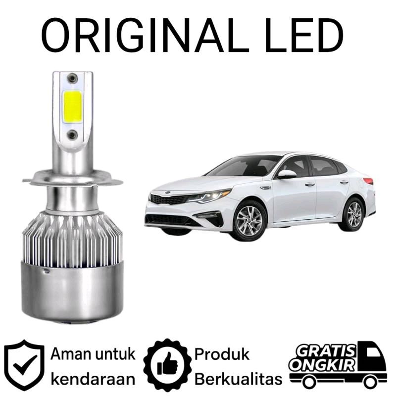 AM 2 ชิ้น H7 COB ไฟหน้า LED สําหรับรถยนต์ KIA OPTIMA GEN4