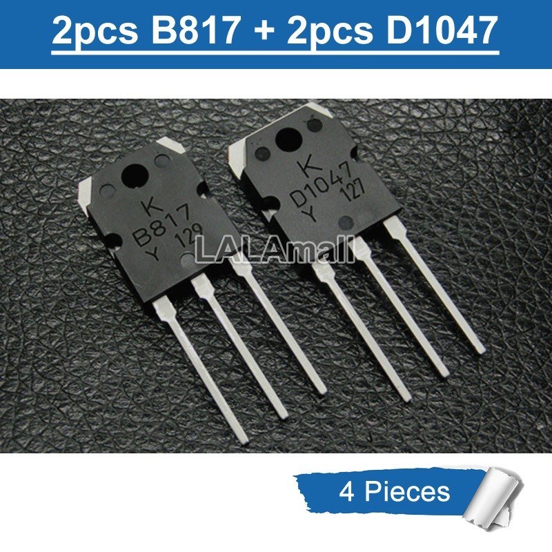 4pcs Original ( 2pcs D1047 +2pcs B817 ) 2SD1047 2SB817 KTD1047 KTB817 เครื่องขยายเสียงทรานซิสเตอร์