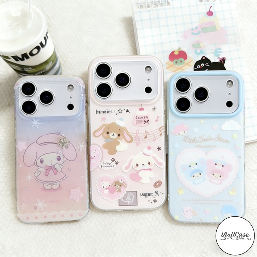 เคสไอโฟน17เคส IMDลาย Melody ตัวละครน่ารัก สไตล์ฮิต สำหรับ IPhone 11 17 13 Air 16 12 15 14 Pro Max X XR 7 8 15 16 Plus SE