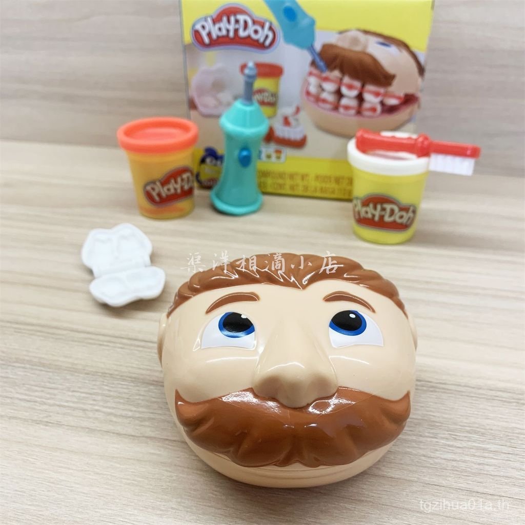 Hasbro Play-Doh เครื่องทําเส้นก๋วยเตี๋ยวซีรีส์ครัวขนาดเล็กชุดทําโคลนสีทันตแพทย์น้อย