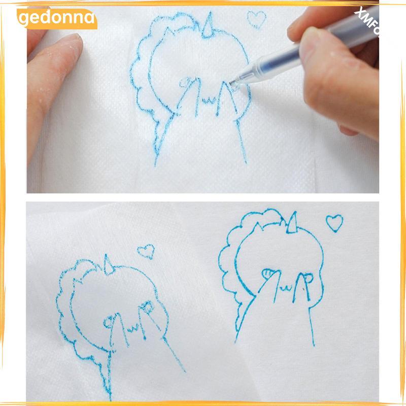 [gedonna] 5xFabric Transfer Paper ที่ละลายน้ําได้เย็บปักถักร้อย Stabilizer Topping พร้อมปากกา ราคา ถูกที่สุด ดีลบีเคเค แกลเลอรีภาพที่ 9