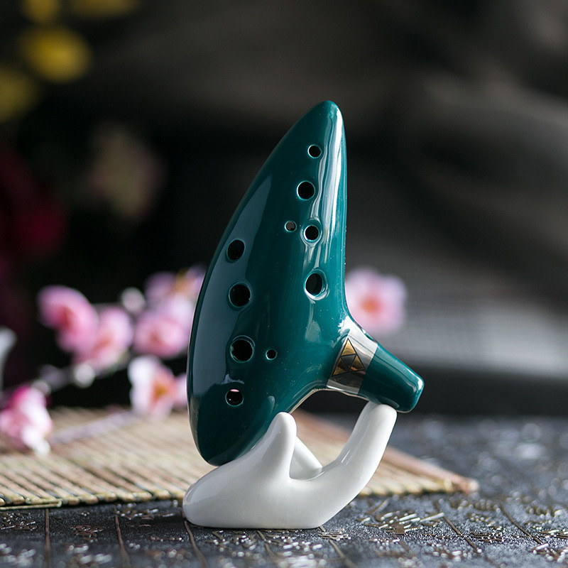 [ผลิตภัณฑ์ใหม่] Brown Hole Alto Tone Zelda Legendary Ocarina Time Fluteract Tone Ocarina [ขายร้อน]
