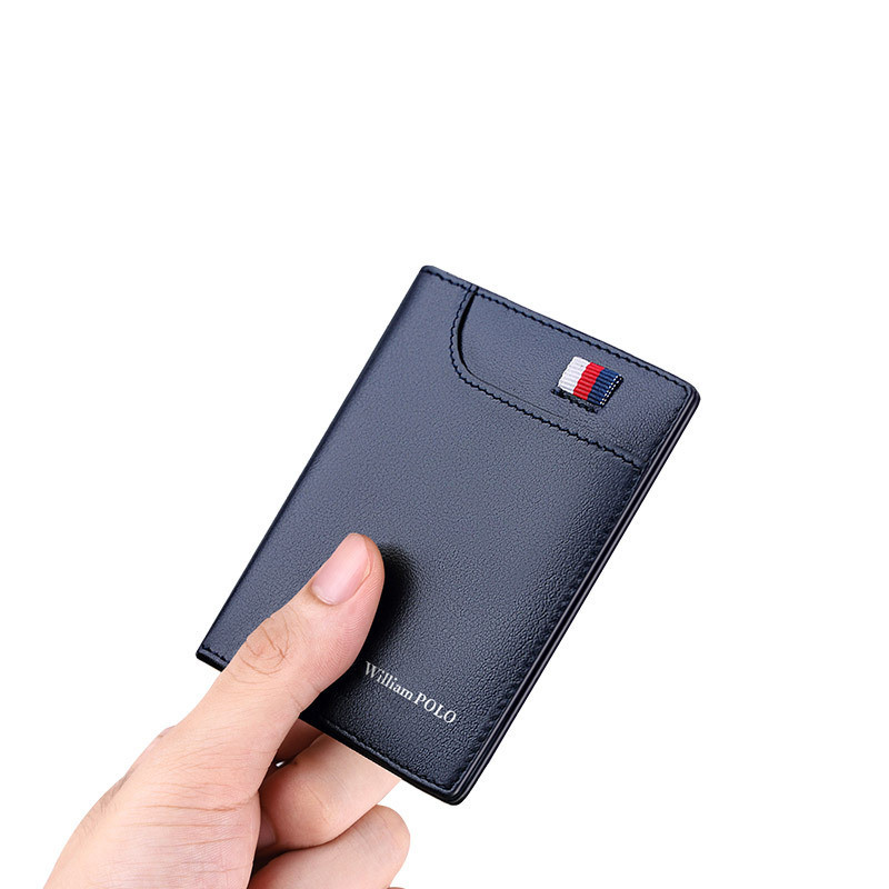 Emperor Paul Card Holder หนังแท้ผู้ชาย Ultra-Thin Card Holder Mens Bank Card Holder First Layer Cowh