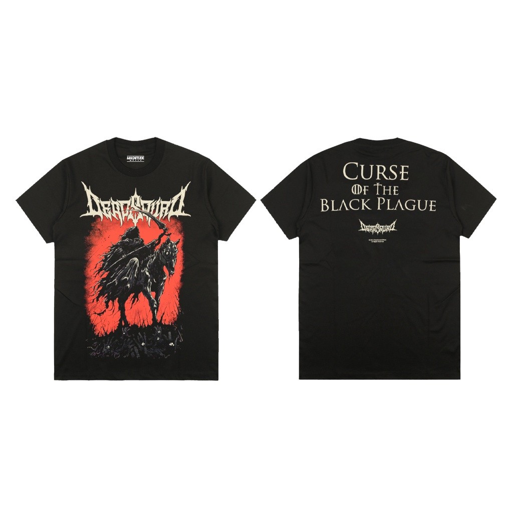 Magnitude TShirt Jersey Deadsquad - คําสาปของโรคระบาดสีดํา Verse 2 / Music TShirt Jersey / Band TShi